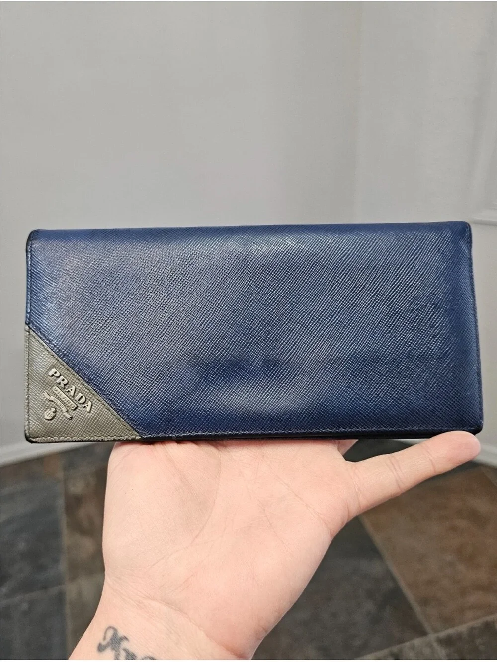Prada Saffiano Leather Long Wallet - AUTHENTICITY CARD INCLUDED - MSRP $830